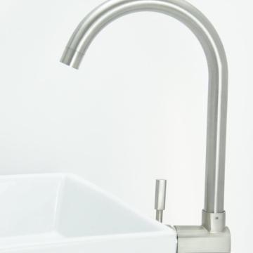 Matte Black Single Hole Deck Mounted Basin Faucet