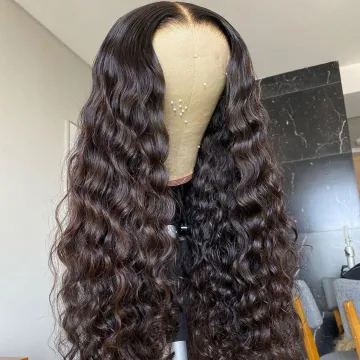 Wholesale Mink Virgin Brazilian Loose Deep Wave Lace Frontal Wig Natural Human Hair Cheap Hd Full Lace Front Wig For Black Women