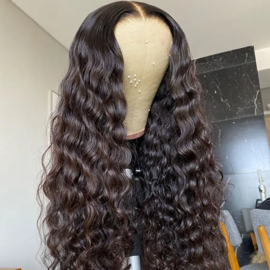 Wholesale Mink Virgin Brazilian Loose Deep Wave Lace Frontal Wig Natural Human Hair Cheap Hd Full Lace Front Wig For Black Women