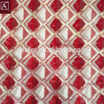 newest design sequins embroidery fabric