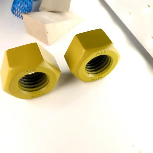 China ASTM A194 2HM Yellow Heavy Hex Nut Manufactory