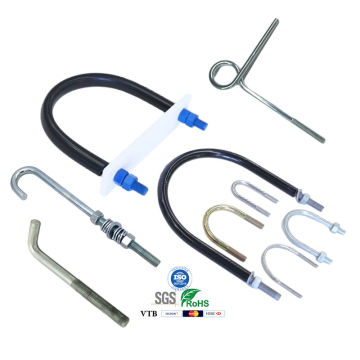 OEM U-болт F1554 Gr55 Ацынкаваны U-вобразны болт M6 M8 M10 Q235 U-болт з мяккай вугляродзістай сталі
