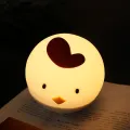 Adorable Slmo Silicone Chicken Night Light para habitaciones para niños