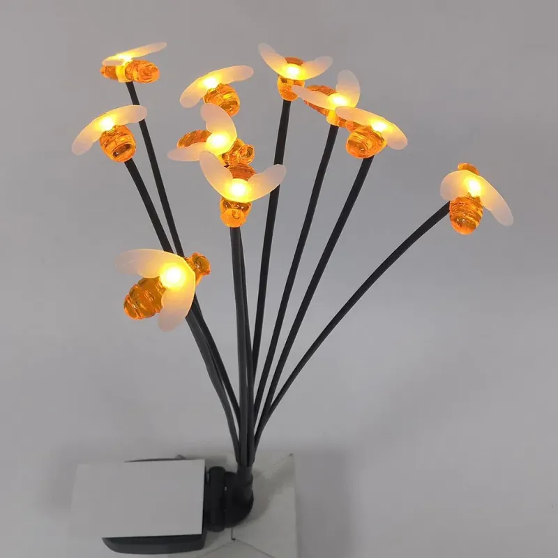 Yichen 10PCS Bee Waterproof Solar LED Garden Lawn Light