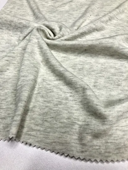 Gray CVC 1×1 Rib Knitting Fabric