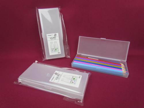 Factory Wholesale plastic custom pen box,size 180x70x25mm