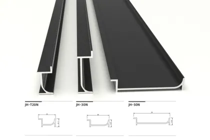 Aluminum transition profiles for wall-to-floor junctions
