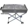 YX-L12 Portable Stainless Steel BBQ Grill: Modern Design and Pro-Grade Fireplace Essential - 3D Model Available