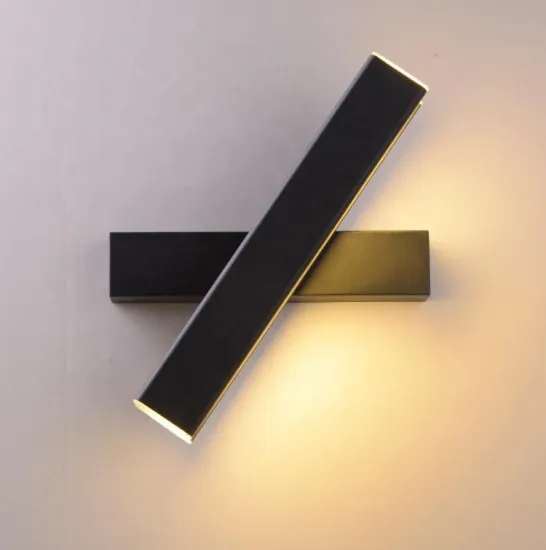 Matte Black 360 Degree Linear Wall Sconce LED Lamp Aluminum+Acrylic Modern Nordic Corridor Indoor Lighting