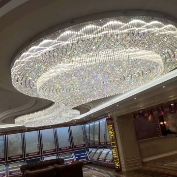 Modern Crystal Chandelier for Hotel Lobby Decoration
