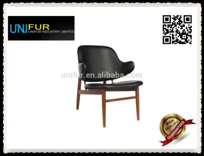 Replica Ib Kofod Larsen classic design back upholstered Larsen easy chairs with tapered legs