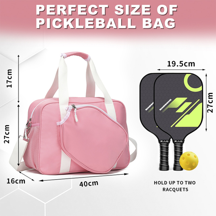 Pickleball Equipment Tote Bag with Ample Storage