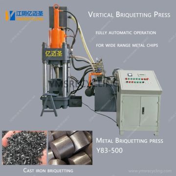 Metal Briquetting Machine for Cast Iron Chips