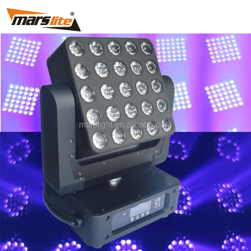 Nuevo diseño al por mayor 25x12W RGBW 4In1 Cabezal de móvil de viga de puntos de punto LED