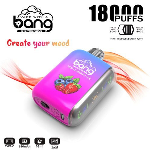 オリジナルのBang Rocket 18Kパフ使い捨て蒸気装置デバイス