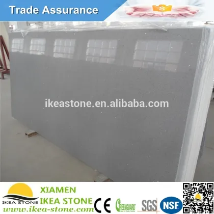 Crystal Quartz Stone Sparkle Grey Hanstone Slab