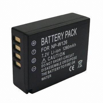 Rechargeable Camera Battery for Fuji, with 7.2V Voltage and 1,260mAh Capacity