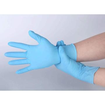 Guantes de nitrilo sin polvo de alta calidad con diseño de guantes de boxeo