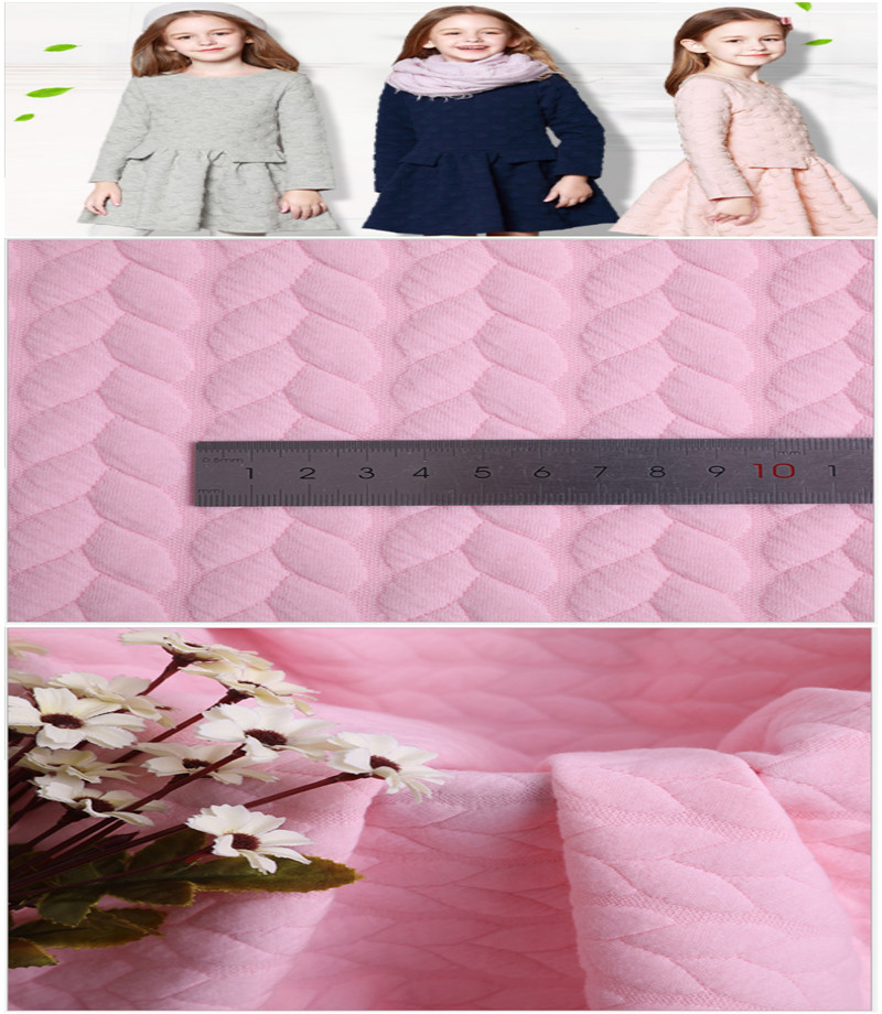 Skin-friendly Pink Air Layer Baby Jacquard Clothing Fabrics