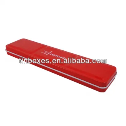 rectangular tin case metal gum box