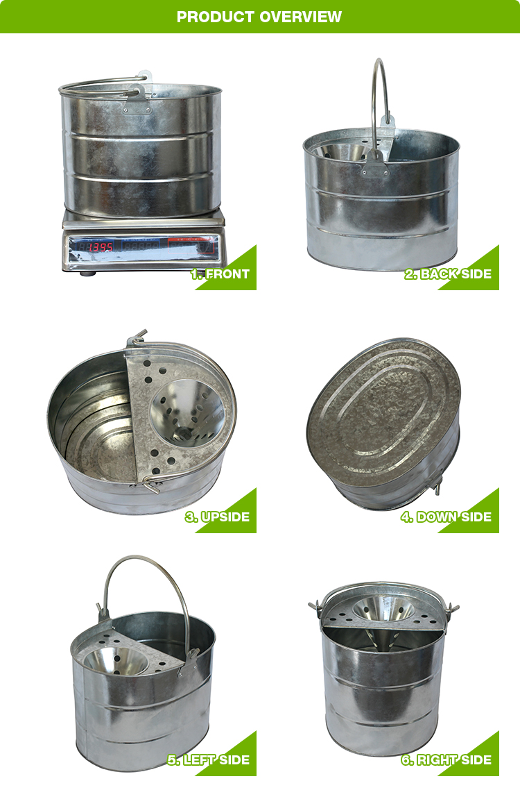 Galvanized steel traditional heavy duty mop bucket