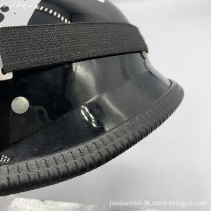 Vintage Racing Motorcycle Helmet: Retro Motocross Motorbike Helmets