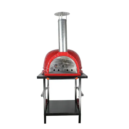 SEB KAMADO / STEEL EGG BBQ Red Baking oven red pizza legno, 26 inch indoor outdoor wood fired pizza ovens with trolley for sale