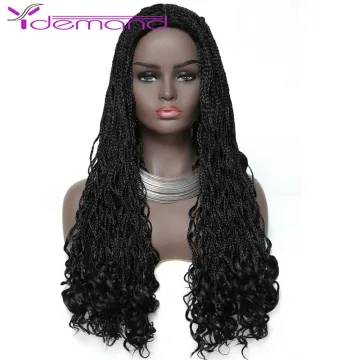 Y Demand Makeup Crochet Curly Wigs For Women Black Synthetic Ombre Blond Hair Braids Wigs Long Wigs Braided Toys Cosplay