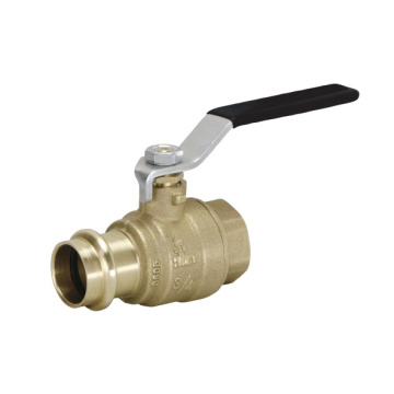 Low Lead LF brass ball valve with press-fit end