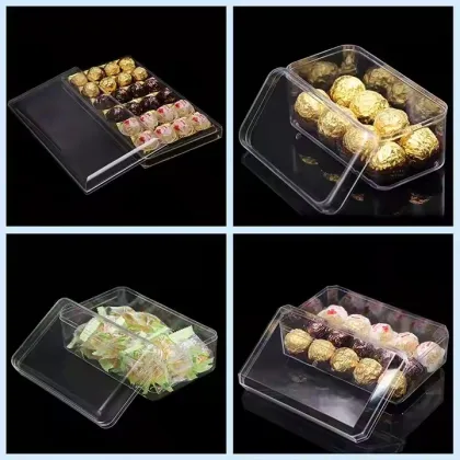 Gift Box Cookie Packaging Plastic Chocolate Packaging Box