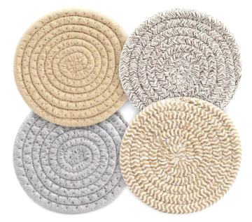 Elegant Wooden Coaster Set for Home Use