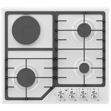 4 Burner Stainless Steel Gas and Electric Cooker Hob for Home Cooking