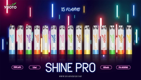 الأصلي Yuoto Shine Pro 2000 Puffs يمكن التخلص منه vape