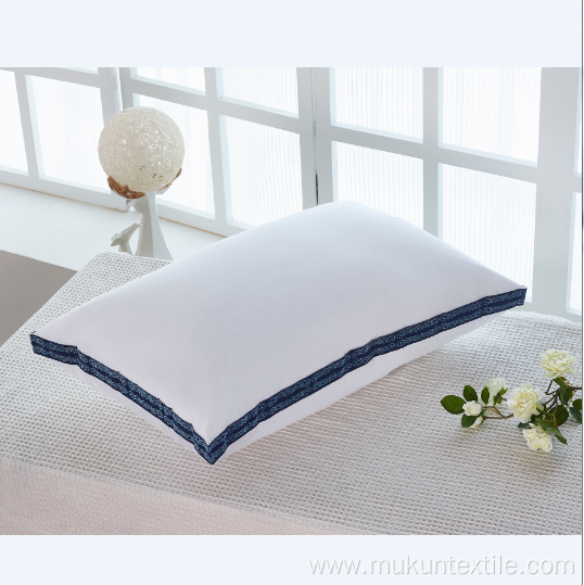 Two line pipping Microfiber pillow for sleeping