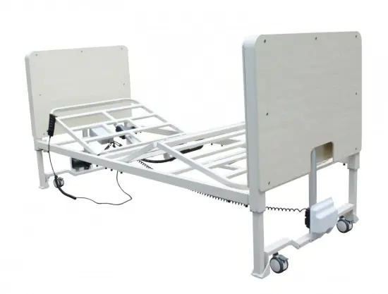 Adjustable height electric nursing bed