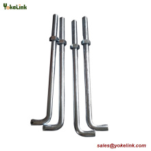 1&quot;x18&quot; ASTM F1554 Grade 55 hajlított horgonycsavar