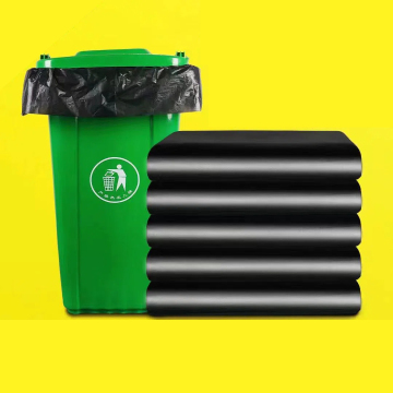 Sac à ordures en plastique PE de haute qualité: grande capacité, étanche, idéale pour le stockage des feuilles tombées et la conception de la bouche plate