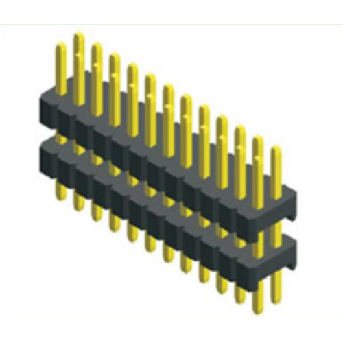 0.8mm Ptich المزدوج الصف مزدوج من البلاستيك على التوالي