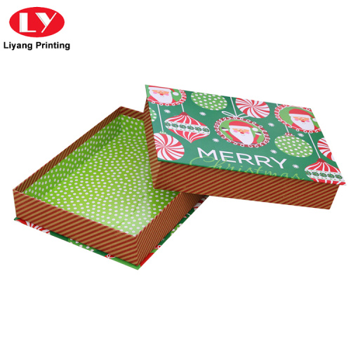 Custom Christmas Decorations Eve Gift Box with Lid