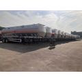 50T petróleo de gasolina de almacenamiento diesel semirremolque