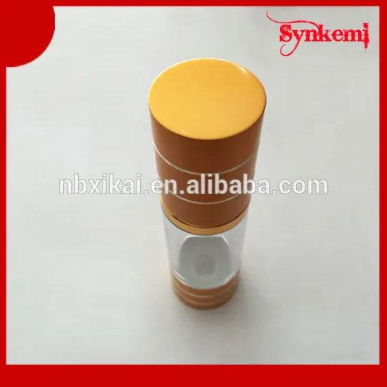 Empty aluminum airless pump bottle