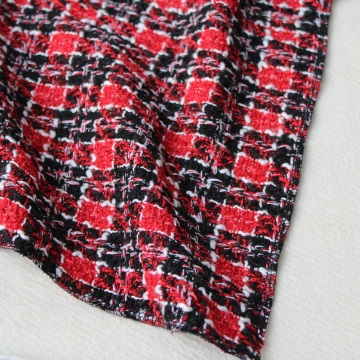 Red Woven Polyester Fabric