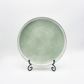 Gekraak glazen keramisch servies groen groen keramisch servies