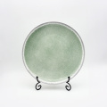 Crackle Glazed Ceramic Sernery Green Ceramic Tableware