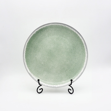 Crackle Glazed Ceramic Junnedware Green Ceramic Dableware