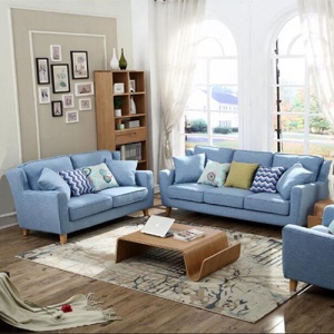 Stoff Kissen Sleeper Lounge Sektionale Sofa Set