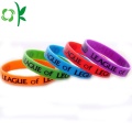 Umweltfreundliches allgemeines Silikon-Druck-Logo-Armband / Bangles