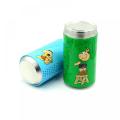 Round Cola Shaped Coin Container Tin Box