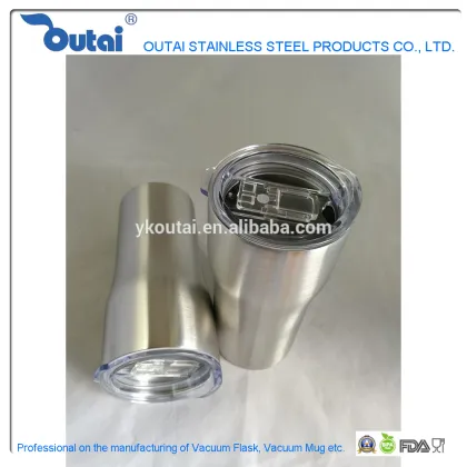 Double wall metal vacuum coffee cup thermos coffee cup thermos cup with lid