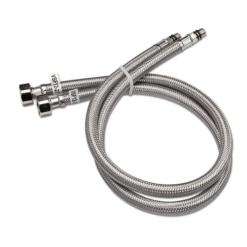 SS 304 stainless steel braided flexible hose, shiny hose
